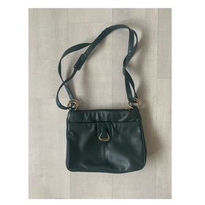 Green Leather Crossbody